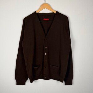 Vintage Brown Cardigan Earth Tone Baggy Essentials